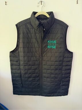 Men's Black Quilted Vest